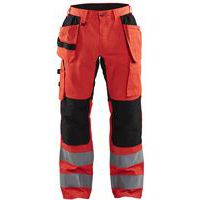 Håndverksbukse i varsel med stretch Hivis - Blåkläder