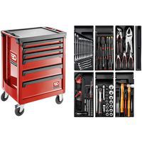 Verktøyvogn Roll 6 skuffer med verktøysett V5 - Facom