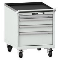 Mobil verktøyskap 27x36E, 564 x 725 x 723 mm, 4 skuffer - Lista