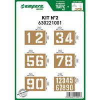 Sett med sjablonger n° 2 – Ampère - Ampere System