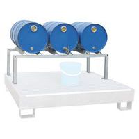 FB3 fatstativ, varmforsinket for 3 stk. 60L fat - LaCont