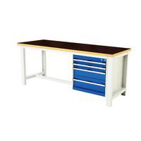 Cubio arbeidsbenk med 4 skuffer - Bredde 200 cm - arfenol - Bott