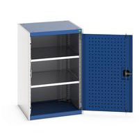 Skap med perforerte hengslede dører Cubio – høyde 1000 mm – Bott