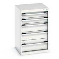 Skap med 5 skuffer Cubio 800x525x525 mm – Bott