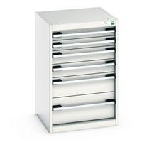 Skap med 6 skuffer Cubio 800x525x525 mm – Bott