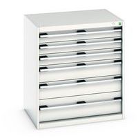 Skap med skuffer Cubio – 800x1050x650 mm – Bott