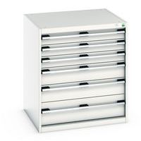 Skap med skuffer Cubio – 900x800x750 mm – Bott