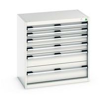 Skap med skuffer Cubio - 800x800x525mm - Bott