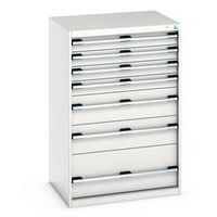 Skap med skuffer Cubio - 1200x800x650mm - Bott