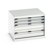 Skap med skuffer Cubio – 600x800x750 mm – Bott