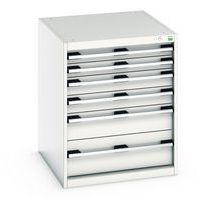 Skap med skuffer Cubio 800x650x750 mm – Bott