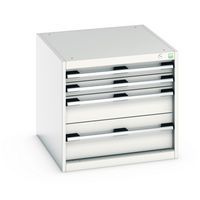 Skap med skuffer Cubio – 600x650x750 mm – Bott