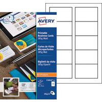 Visittkort - Mikroperforerte kanter - Avery