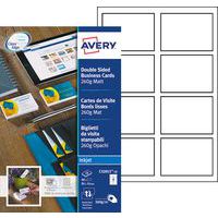 Visittkort - Glatte kanter - Avery