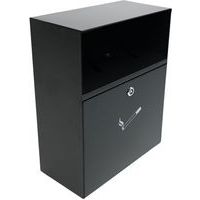 Veggmontert askebeger med deksel – 4 l