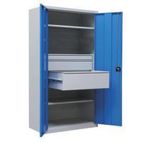 Verkstedskap i metall - med skuffer