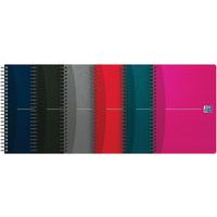 Office spiralinnbundet notisbok 148 x 210 180 sider 90 g linjert assorterte - Oxford