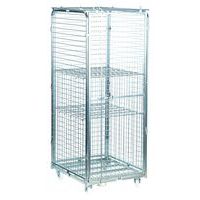 Rullecontainer – 2 hyller – kapasitet 400 kg – Manutan