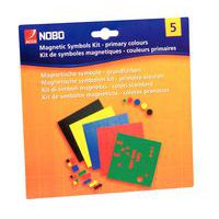 Magnetsymboler Kit med 5 farger, 81 stk