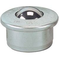 Kulerulle med stålkule, diameter 15-30 mm