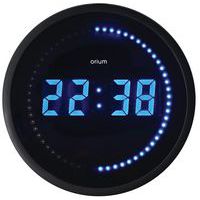 LED veggklokke blå 30 cm - Orium