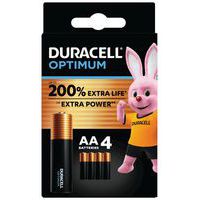 Optimum AA alkalisk batteri - 4 enheter - Duracell