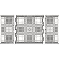 tapis terminal + tapis central large + tapis terminal