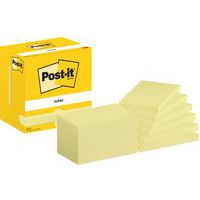 Post-it® 76 x 127 mm 12 gule puter - Post-it®