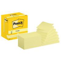 Z-Notes Post-it® 76 x 127 mm 12 gule puter - Post-it®