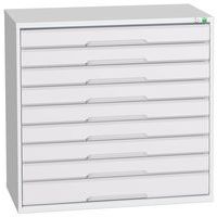 Skap med skuffer Verso – 1000 mm – 9 skuffer – Bott