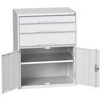 Skap med skuffer Verso – 1000 mm – 3 skuffer – Bott