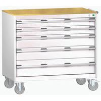 Mobilt skuffeskap Cubio SLR-1068-5.1 - Bott