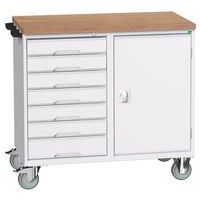 Mobil arbeidsbenk Verso med skuffer og dører 1050x600x980mm – Bott