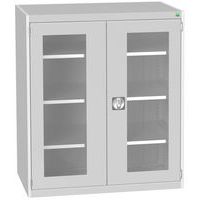 Skap med gjennomsiktige dører Cubio 1050x650x1200 mm – Bott