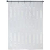 Dusjforheng hvit - Ton-i-ton - Polyester - Arvix