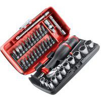 Sekskantsett i 38 deler, 1/4'' – forseglet skralle