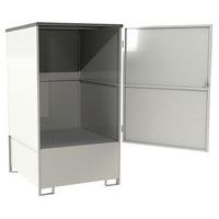 Metallboks med oppsamlingskar for 1 IBC - 1000 L - Manutan Expert