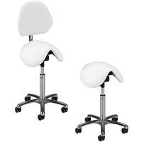 Sadelstol Pinto hvit - Global Professional Seating