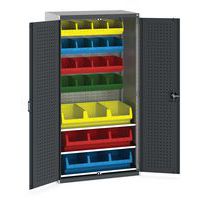 Skap med 25 beholdere 1050x650x2000 mm – Bott