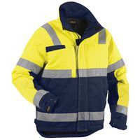 Vinterjakke varsel Gul/marineblå