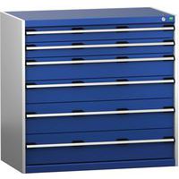 Skap med skuffer SL-10610-6.4 med 6 skuffer for tung last – Bott