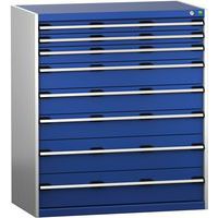 Skap med skuffer SL-10612-8.2 med 8 skuffer for tung last – Bott