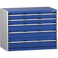 Skap med skuffer SL-1068-5.2 med 5 skuffer for tung last – Bott