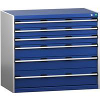 Skap med skuffer SL-1069-6.4 med 6 skuffer for tung last – Bott