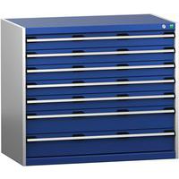 Skap med skuffer SL-1069-7.4 med 7 skuffer for tung last – Bott