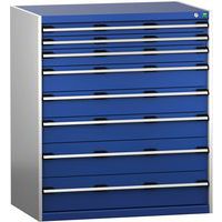 Skap med skuffer SL-10712-8.2 med 8 skuffer for tung last – Bott
