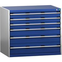 Skap med skuffer SL-1079-6.4 med 6 skuffer for tung last – Bott