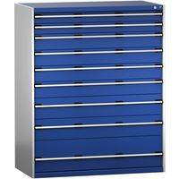 Skuffeskap SL-13716-9.2 med 2 skuffer for tung last_Bott