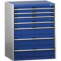 Skap med 7 skuffer SL-8612-7.2 for tung last – Bott
