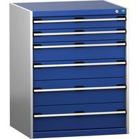Skap med skuffer SL-8710-6.2 med 6 skuffer for tung last – Bott